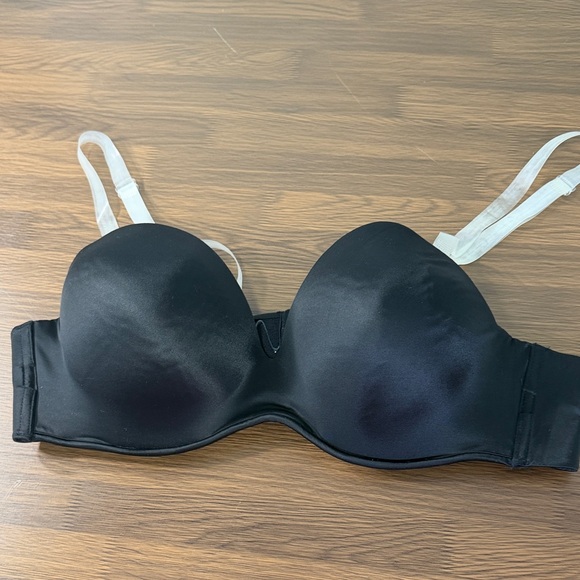 Cacique Black Supportive Strapless Bra Sz 40c - Picture 1 of 8